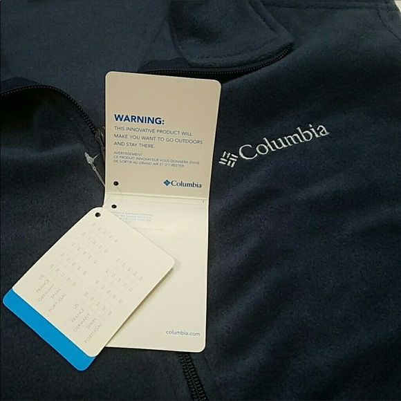 COLUMBIA Navy Blue Vest NWT Size Large - Picture 5 of 7